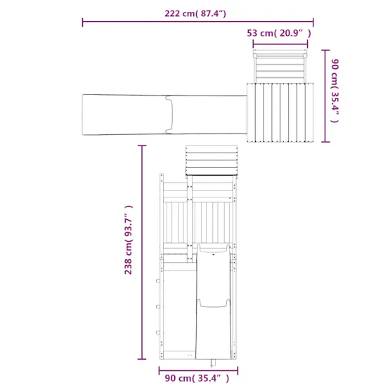 Vidaxl 3156960 Outdoor Playset Impregnated Wood Pine Vidaxl 3156960 Outdoor Playset Impregnated Wood Pine