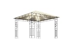 Vidaxl 3070314 Gazebo With Mosquito Net&led String Lights 3x3x2.73 M Cream Vidaxl 3070314 Gazebo With Mosquito Net&led String Lights 3x3x2.73 M Cream