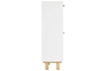 Vidaxl 345645 Shoe Cabinet White 52x25x80 Cm Engineered Wood&natural Rattan Vidaxl 345645 Shoe Cabinet White 52x25x80 Cm Engineered Wood&natural Rattan