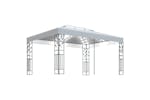 Vidaxl 3070298 Gazebo With Double Roof&led String Lights 3x4 M White Vidaxl 3070298 Gazebo With Double Roof&led String Lights 3x4 M White