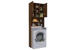 Vidaxl 815959 Washing Machine Cabinet Brown Oak 64x25.5x190 Cm Vidaxl 815959 Washing Machine Cabinet Brown Oak 64x25.5x190 Cm