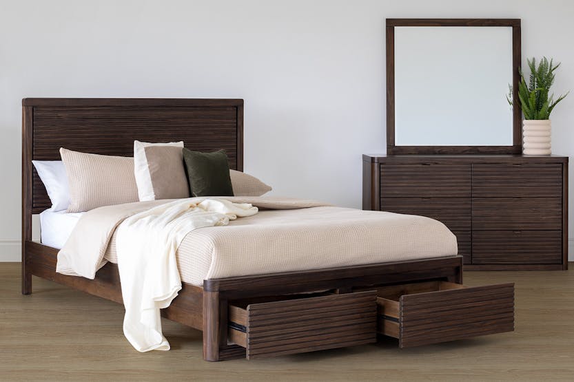 Brunswick Storage Bed Frame | Super King | 6ft | Deep Brown Brunswick Storage Bed Frame | Super King | 6ft | Deep Brown
