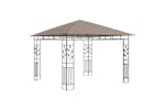 Vidaxl 3070318 Gazebo With Mosquito Net&led String Lights 3x3x2.73 M Taupe Vidaxl 3070318 Gazebo With Mosquito Net&led String Lights 3x3x2.73 M Taupe