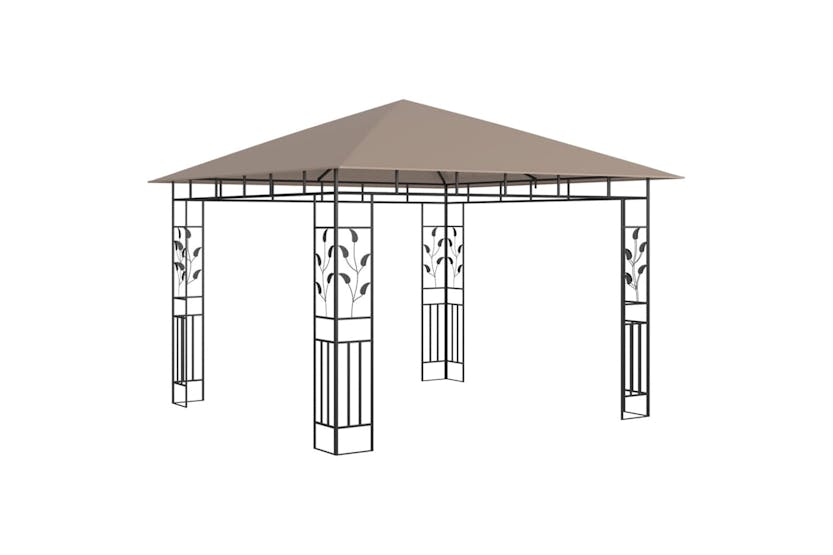 Vidaxl 3070318 Gazebo With Mosquito Net&led String Lights 3x3x2.73 M Taupe Vidaxl 3070318 Gazebo With Mosquito Net&led String Lights 3x3x2.73 M Taupe