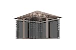 Vidaxl 3070318 Gazebo With Mosquito Net&led String Lights 3x3x2.73 M Taupe Vidaxl 3070318 Gazebo With Mosquito Net&led String Lights 3x3x2.73 M Taupe