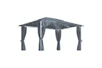 Vidaxl 3070336 Gazebo With Curtain&led String Lights 4x3 M Anthracite Aluminium Vidaxl 3070336 Gazebo With Curtain&led String Lights 4x3 M Anthracite Aluminium