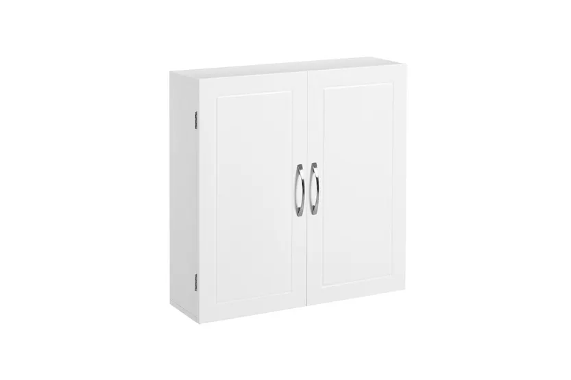 Vasagle Bbc321w01 - Premium Wall Mounted Bathroom Cabinet - Diy Storage And Organiser Vasagle Bbc321w01 - Premium Wall Mounted Bathroom Cabinet - Diy Storage And Organiser