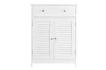 Vasagle Bbc566w03 - Stylish Bathroom Cabinet With Adjustable Shelves And Drawers Vasagle Bbc566w03 - Stylish Bathroom Cabinet With Adjustable Shelves And Drawers