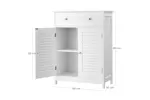 Vasagle Bbc566w03 - Stylish Bathroom Cabinet With Adjustable Shelves And Drawers Vasagle Bbc566w03 - Stylish Bathroom Cabinet With Adjustable Shelves And Drawers