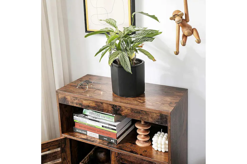 Vasagle Bbk502g01 Rustic Brown Washbasin Cabinet For Extra Storage Vasagle Bbk502g01 Rustic Brown Washbasin Cabinet For Extra Storage