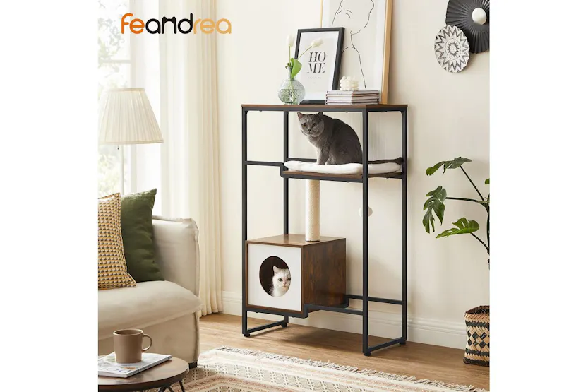 Feandrea Dog Playpen, Pdc003g01, Sturdy And Reliable Play Space For Pets, Vintage Inspired Apartment For Play And Rest Feandrea Dog Playpen, Pdc003g01, Sturdy And Reliable Play Space For Pets, Vintage Inspired Apartment For Play And Rest