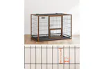 Feandrea 48" Heavy-duty Dog Cage Ppd003b01v1 With Dual Locking Doors For Safer Pet Residence Feandrea 48" Heavy-duty Dog Cage Ppd003b01v1 With Dual Locking Doors For Safer Pet Residence