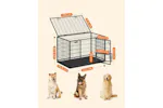 Feandrea 48" Heavy-duty Dog Cage Ppd003b01v1 With Dual Locking Doors For Safer Pet Residence Feandrea 48" Heavy-duty Dog Cage Ppd003b01v1 With Dual Locking Doors For Safer Pet Residence