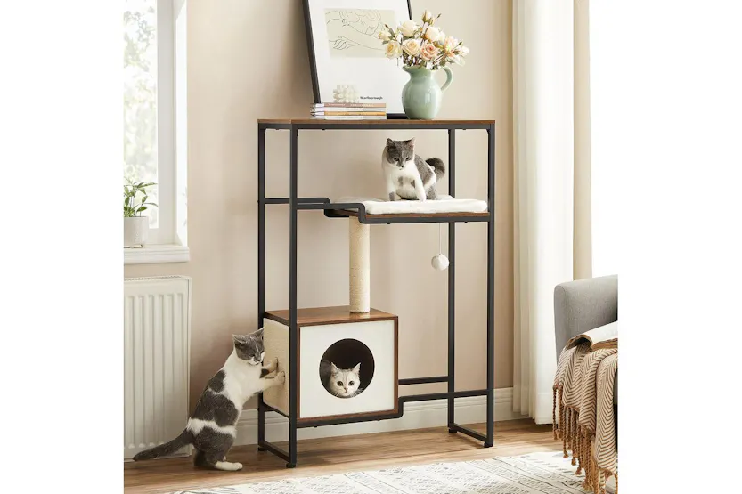 Feandrea Pfc023x01 – Sturdy Pet Crate Furniture For Dogs, Ideal For Indoor Use, Vintage Look Feandrea Pfc023x01 – Sturdy Pet Crate Furniture For Dogs, Ideal For Indoor Use, Vintage Look