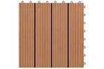 Vidaxl Wpc Tiles 30x30cm 11pcs 1m2 Brown Vidaxl Wpc Tiles 30x30cm 11pcs 1m2 Brown