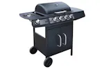 Vidaxl Gas Barbecue Grill 4+1 Cooking Zone Black Vidaxl Gas Barbecue Grill 4+1 Cooking Zone Black