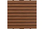 Vidaxl Wpc Tiles 30x30cm 11pcs 1m2 Brown Vidaxl Wpc Tiles 30x30cm 11pcs 1m2 Brown