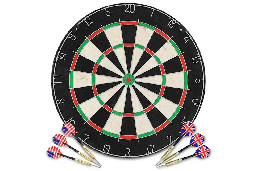 Vidaxl Professional Dart Set With Dartboard And Surround Sisal Steel Vidaxl Professional Dart Set With Dartboard And Surround Sisal Steel