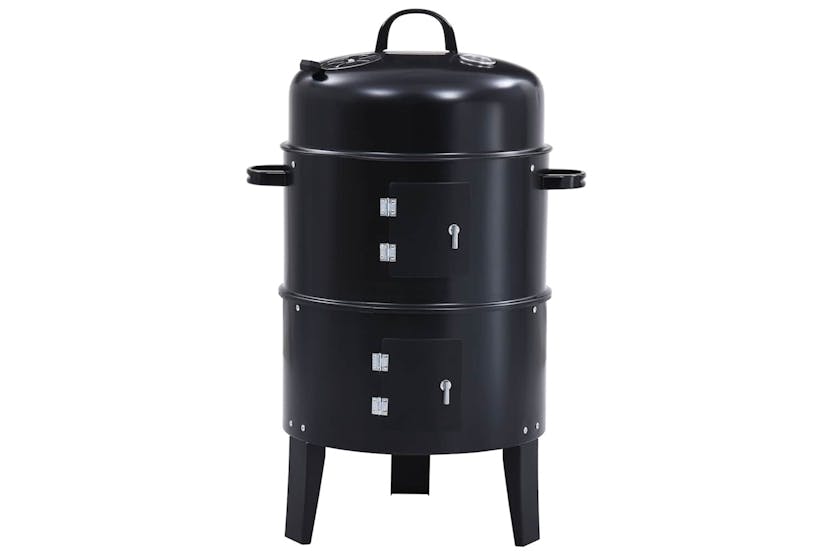 VidaXL 3-in-1 Charcoal Smoker Bbq Grill 40x80 Cm VidaXL 3-in-1 Charcoal Smoker Bbq Grill 40x80 Cm