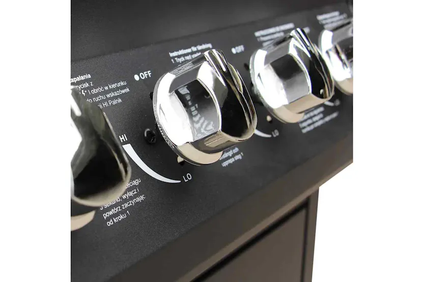 Vidaxl Gas Barbecue Grill 4+1 Cooking Zone Black Vidaxl Gas Barbecue Grill 4+1 Cooking Zone Black