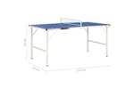 Vidaxl 5 Feet Ping Pong Table With Net 152x76x66 Cm Blue Vidaxl 5 Feet Ping Pong Table With Net 152x76x66 Cm Blue