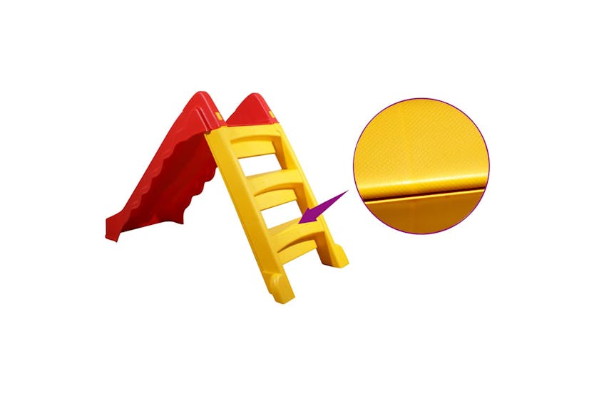 Vidaxl Foldable Slide For Kids Indoor Outdoor Red And Yellow Vidaxl Foldable Slide For Kids Indoor Outdoor Red And Yellow