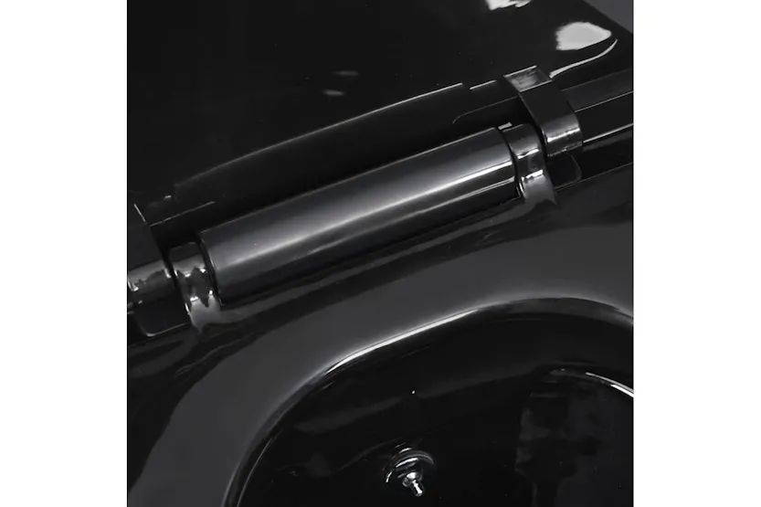 Vidaxl Wall Hung Rimless Toilet With Concealed Cistern Ceramic Black Vidaxl Wall Hung Rimless Toilet With Concealed Cistern Ceramic Black