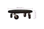 Vidaxl Plant Trolleys With Wheels 5 Pcs Diameter 40 Cm Black 275 Kg Vidaxl Plant Trolleys With Wheels 5 Pcs Diameter 40 Cm Black 275 Kg