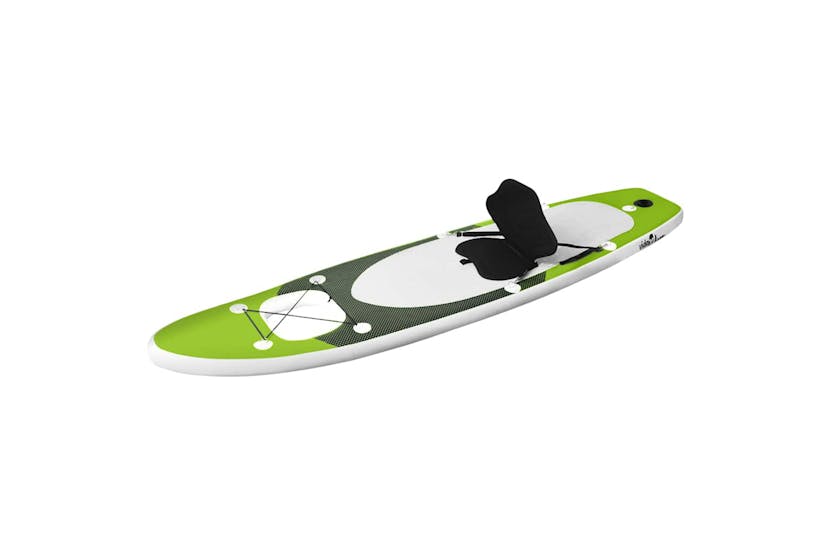 Vidaxl Inflatable Stand Up Paddle Board Set Green 300x76x10 Cm Vidaxl Inflatable Stand Up Paddle Board Set Green 300x76x10 Cm
