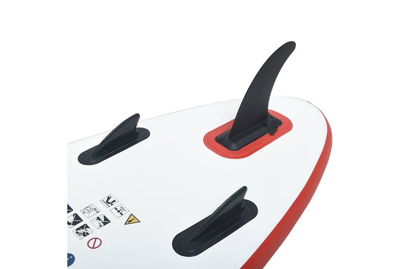Vidaxl Stand Up Paddle Board Set Sup Surfboard Inflatable Red And White Vidaxl Stand Up Paddle Board Set Sup Surfboard Inflatable Red And White