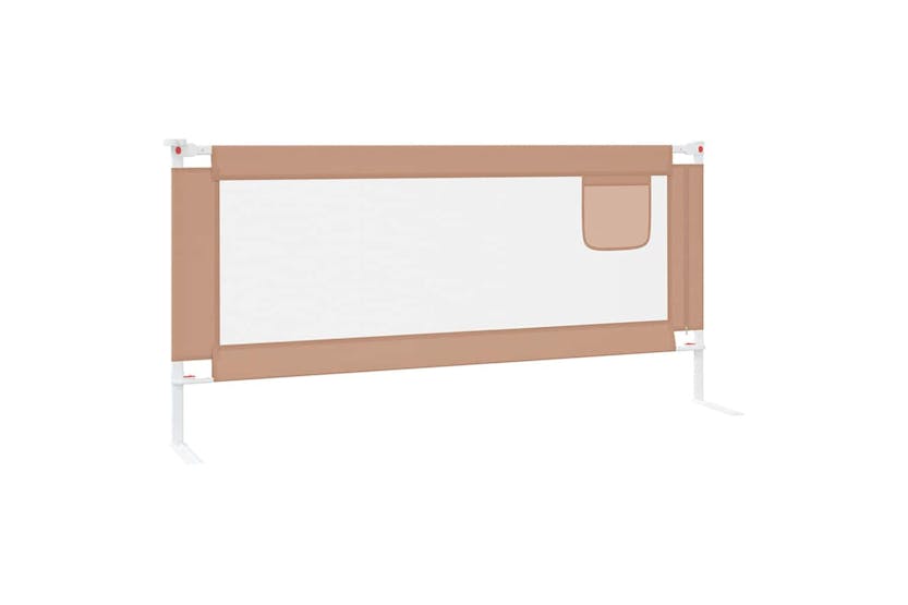 Vidaxl Toddler Safety Bed Rail Taupe 200x25 Cm Fabric Vidaxl Toddler Safety Bed Rail Taupe 200x25 Cm Fabric