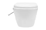Vidaxl Wall Hung Rimless Toilet With Concealed Cistern Ceramic White Vidaxl Wall Hung Rimless Toilet With Concealed Cistern Ceramic White
