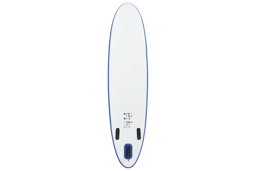 Vidaxl Inflatable Stand Up Paddleboard Set Blue And White Vidaxl Inflatable Stand Up Paddleboard Set Blue And White