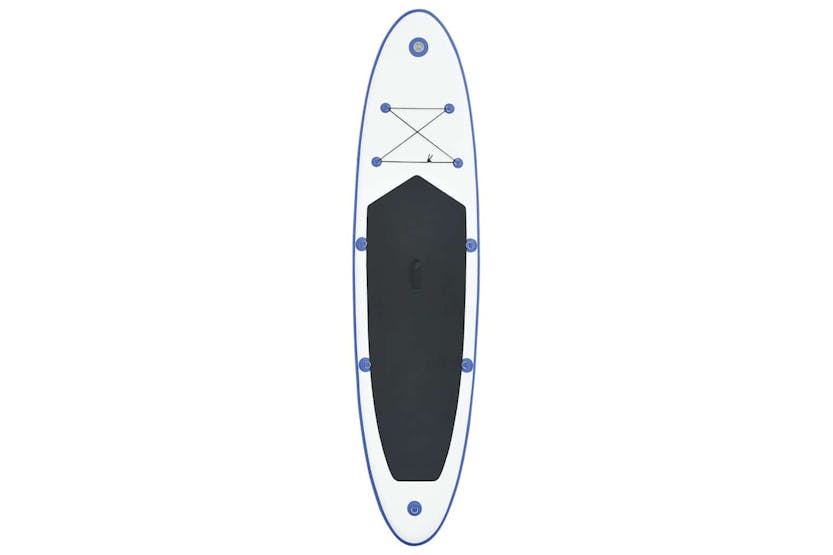 Vidaxl Inflatable Stand Up Paddleboard Set Blue And White Vidaxl Inflatable Stand Up Paddleboard Set Blue And White