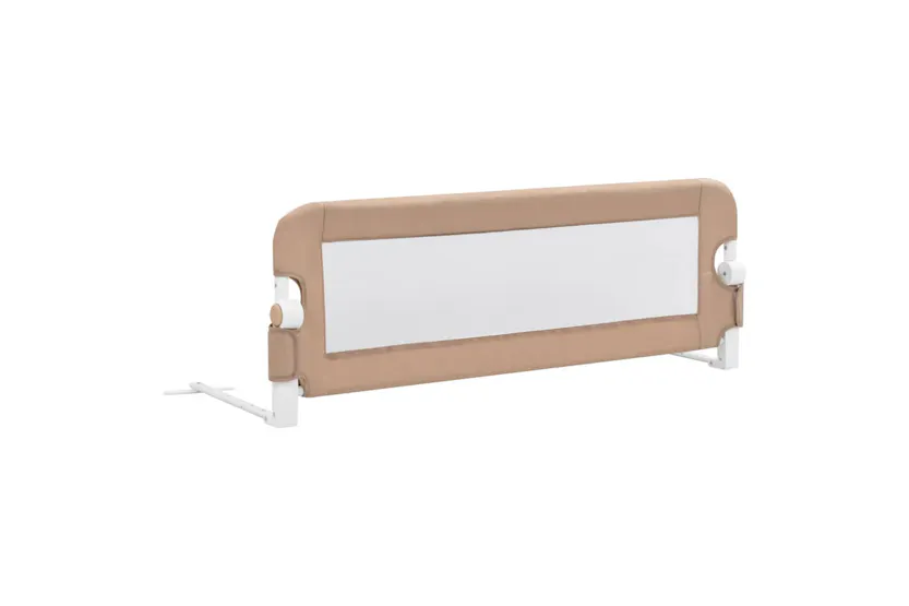 Vidaxl Toddler Safety Bed Rail Taupe 120x42 Cm Polyester Vidaxl Toddler Safety Bed Rail Taupe 120x42 Cm Polyester