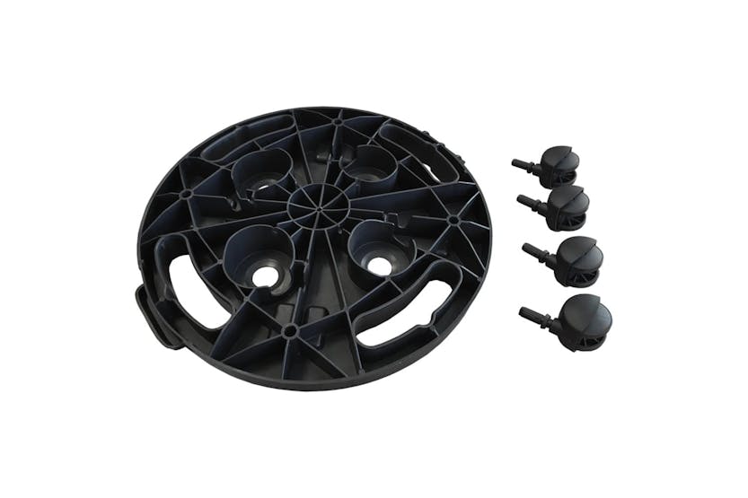 Vidaxl Plant Trolleys With Wheels 3 Pcs Diameter 30 Cm Black 170 Kg Vidaxl Plant Trolleys With Wheels 3 Pcs Diameter 30 Cm Black 170 Kg