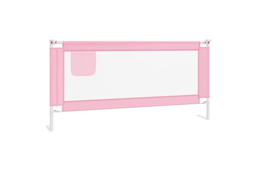 Vidaxl Toddler Safety Bed Rail Pink 190x25 Cm Fabric Vidaxl Toddler Safety Bed Rail Pink 190x25 Cm Fabric
