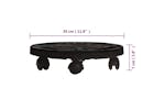 Vidaxl Plant Trolleys With Wheels 3 Pcs Diameter 30 Cm Black 170 Kg Vidaxl Plant Trolleys With Wheels 3 Pcs Diameter 30 Cm Black 170 Kg