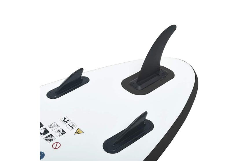 Vidaxl Inflatable Stand Up Paddleboard Set Black And White Vidaxl Inflatable Stand Up Paddleboard Set Black And White