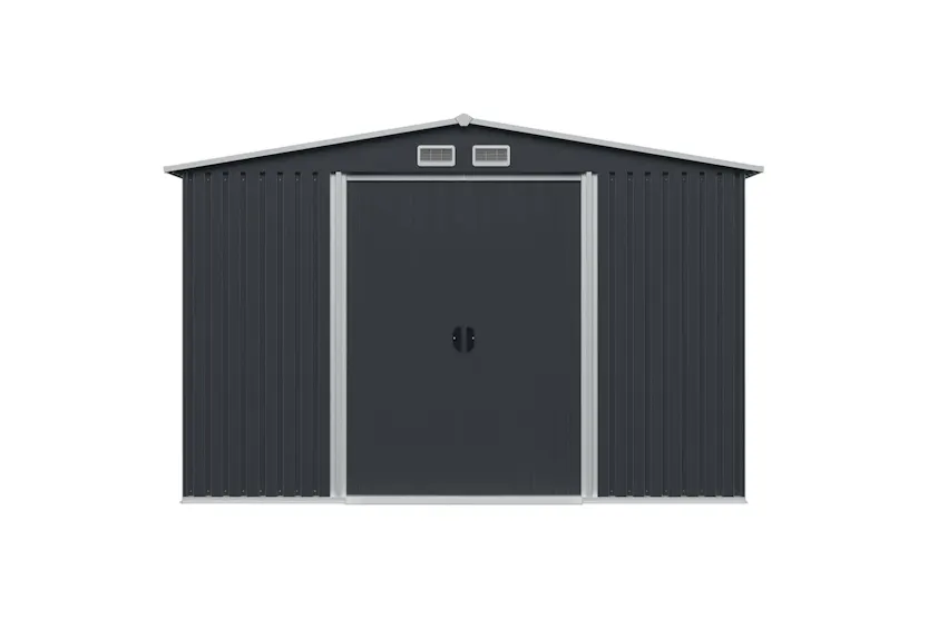 Vidaxl Garden Storage Shed Anthracite Steel 257x205x178 Cm Vidaxl Garden Storage Shed Anthracite Steel 257x205x178 Cm