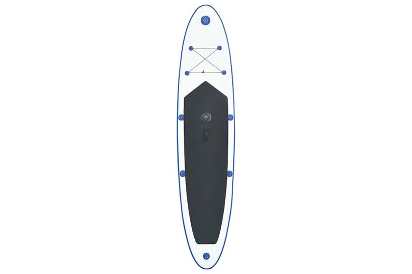 Vidaxl Inflatable Stand Up Paddleboard With Sail Set Blue And White Vidaxl Inflatable Stand Up Paddleboard With Sail Set Blue And White