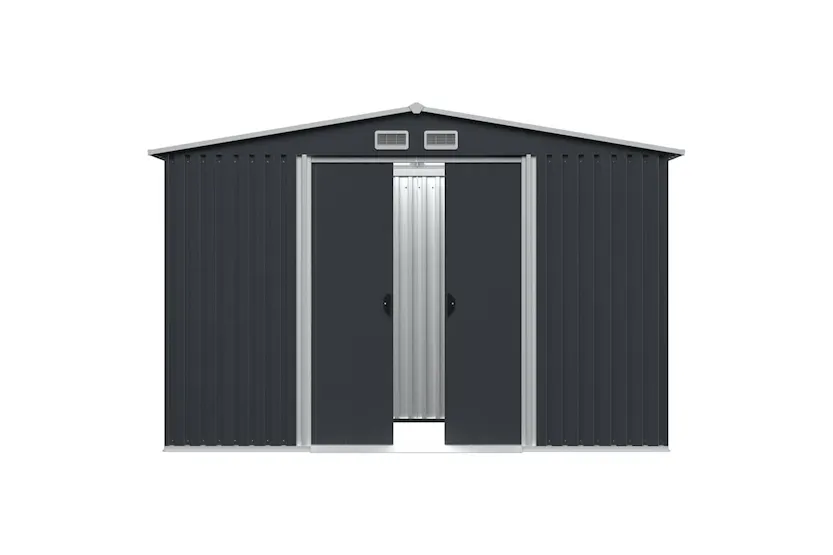Vidaxl Garden Storage Shed Anthracite Steel 257x205x178 Cm Vidaxl Garden Storage Shed Anthracite Steel 257x205x178 Cm