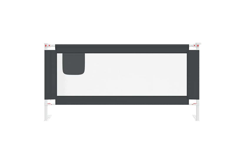 Vidaxl Toddler Safety Bed Rail Dark Grey 190x25 Cm Fabric Vidaxl Toddler Safety Bed Rail Dark Grey 190x25 Cm Fabric