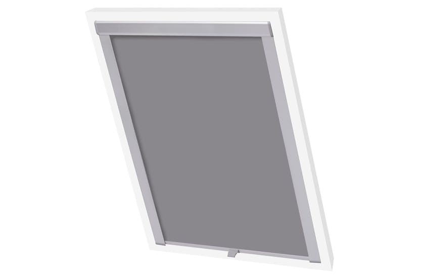 Vidaxl Blackout Roller Blind Grey Sk06 Vidaxl Blackout Roller Blind Grey Sk06