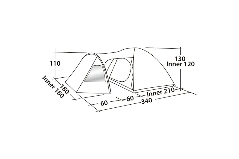 Easy Camp Tent Blazar 300 3-persons Rustic Green Easy Camp Tent Blazar 300 3-persons Rustic Green