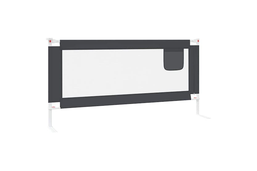 Vidaxl Toddler Safety Bed Rail Dark Grey 190x25 Cm Fabric Vidaxl Toddler Safety Bed Rail Dark Grey 190x25 Cm Fabric