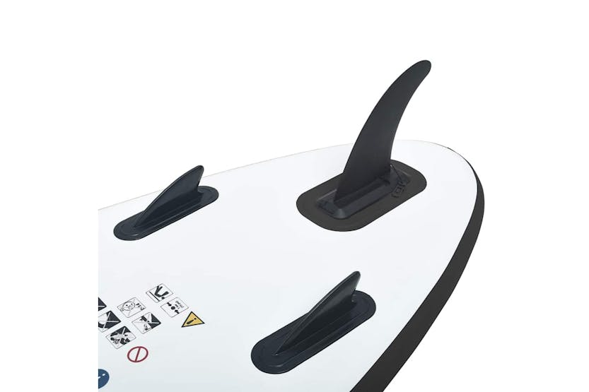Vidaxl Inflatable Stand Up Paddleboard Set Black And White Vidaxl Inflatable Stand Up Paddleboard Set Black And White