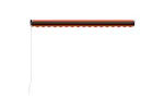 Vidaxl Manual Retractable Awning 400x300 Cm Orange And Brown Vidaxl Manual Retractable Awning 400x300 Cm Orange And Brown