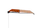 Vidaxl Manual Retractable Awning 400x300 Cm Orange And Brown Vidaxl Manual Retractable Awning 400x300 Cm Orange And Brown