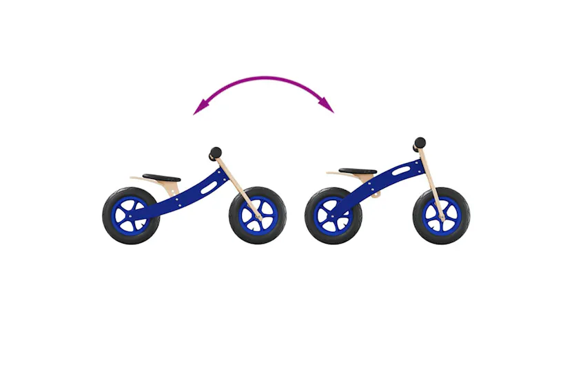 Vidaxl Balance Bike For Children With Air Tyres Blue Vidaxl Balance Bike For Children With Air Tyres Blue